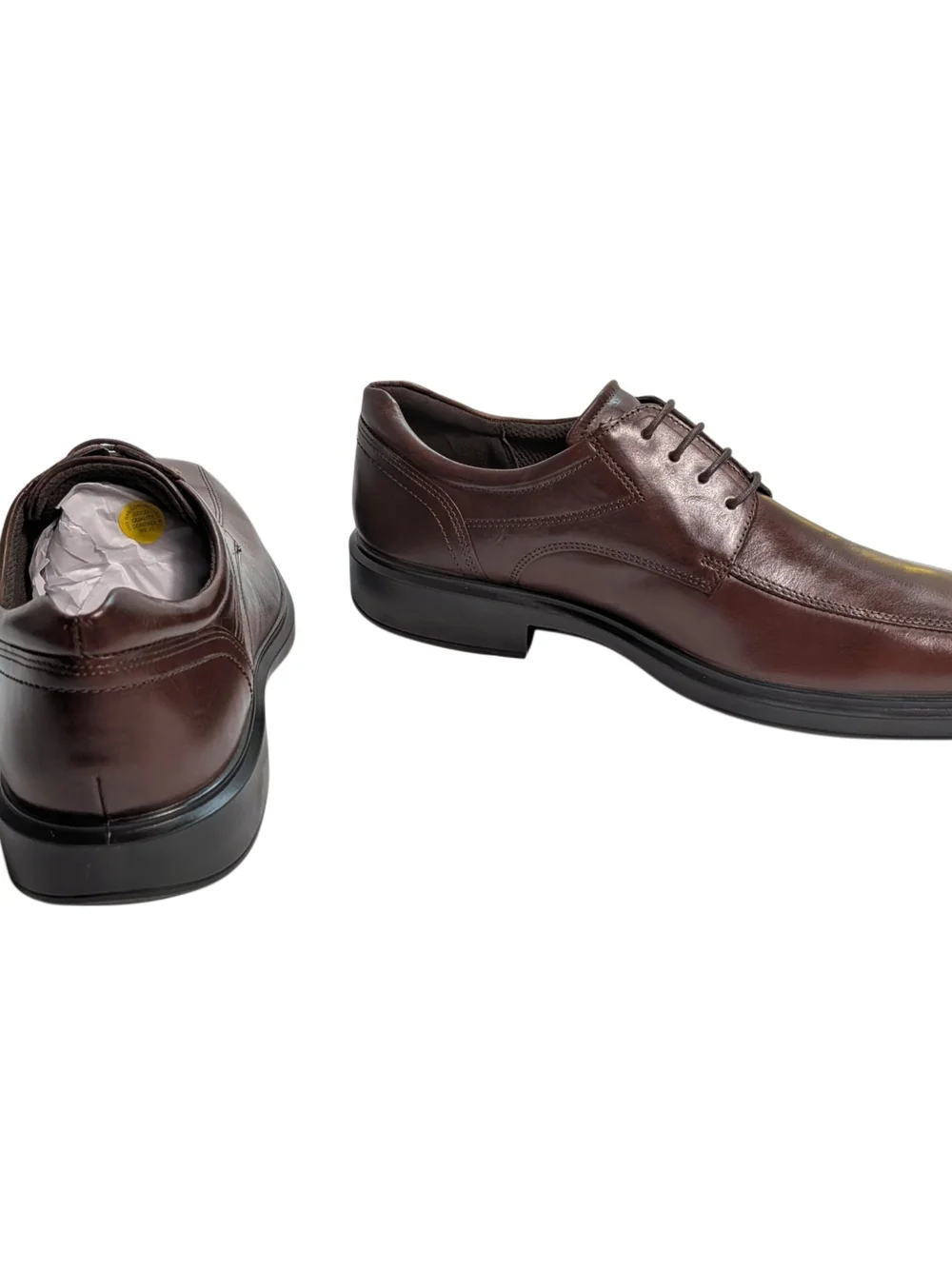 ECCO Helsinki 2 Mens 12-12.5 Mink Brown Leather Derby Dress Shoes 500174
